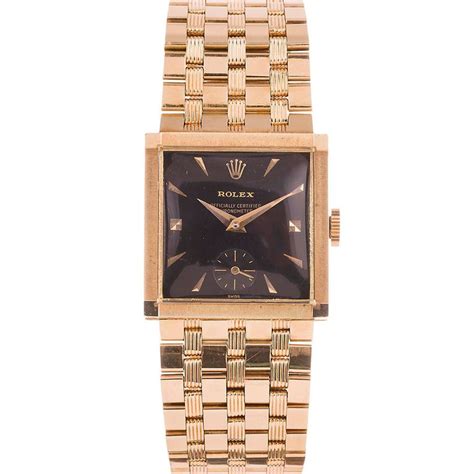 pink and green rolex square face|rectangular Rolex.